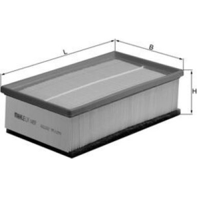 MAHLE Luftfilter | LX 1497