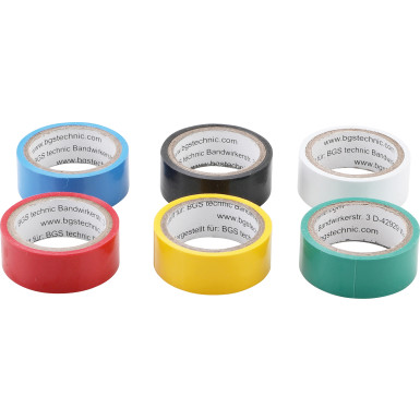 BGS COLOR Multi-Klebeband Set 19 x 3,5 m 6-tlg BGS Do it yourself 3024