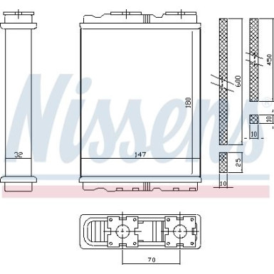 Heizkühler PKW | MITSUBISHI LANCER | 72050