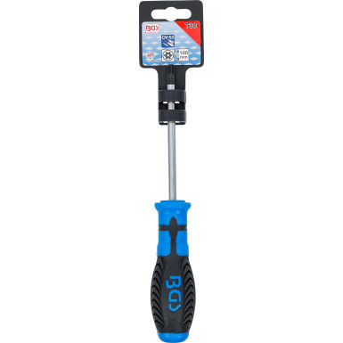 BGS Schraubendreher | T-Profil (für Torx) mit Bohrung T30 | Klingenlänge 100 mm | 7849-T30 BGS Schraubendreher | T-Profil (für Torx) mit Bohrung T30 | Klingenlänge 100 mm | 7849-T30