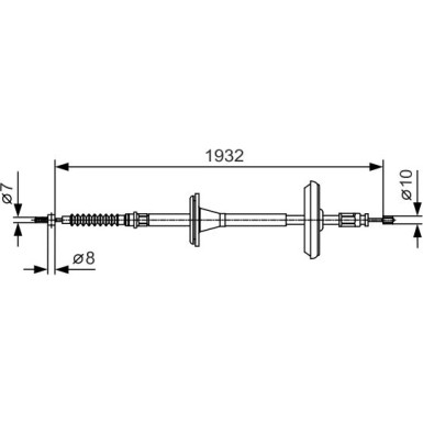 Handbremsseil SAAB 9-3 1987482021 Handbremsseil SAAB 9-3 1987482021