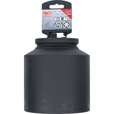 BGS Kraft-Steckschlüssel-Einsatz Sechskant, tief | Antrieb Innenvierkant 25 mm (1"""") | SW 105 mm | 5500-105