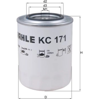 MAHLE Kraftstofffilter | KC 171