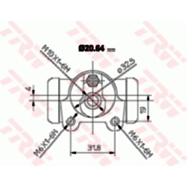 TRW Bremsrolle BWF252
