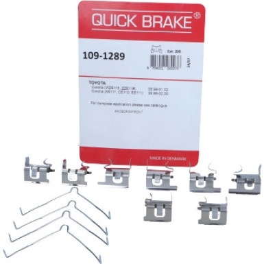 391-1289 Montagesatz f.Bremsklötze | TOYOTA Corolla 97 | 109-1289