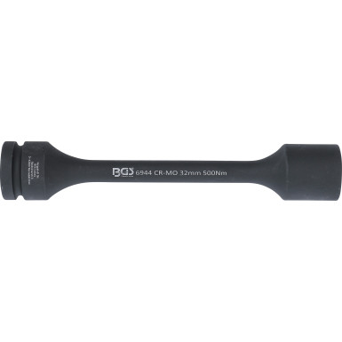 BGS Torsions-Kraft-Steckschlüssel-Einsatz Sechskant | Antrieb Innenvierkant 25 mm (1"""") | SW 32 mm | 500 Nm | 6944