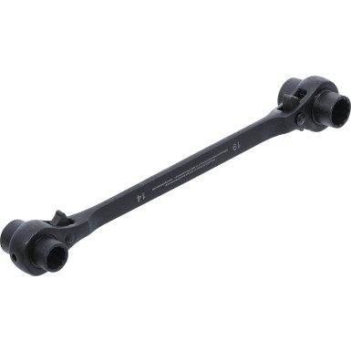 BGS Gerüstbauer-Knarre 4-in-1 SW 14 - 17 - 19 - 22 mm BGS Do it yourself 6843