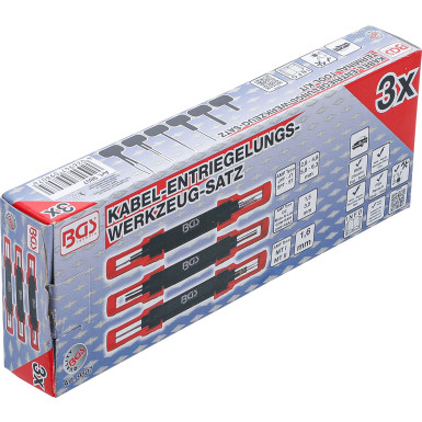 BGS Kabel-Entriegelungswerkzeug-Satz | universal | 3-tlg | 9807