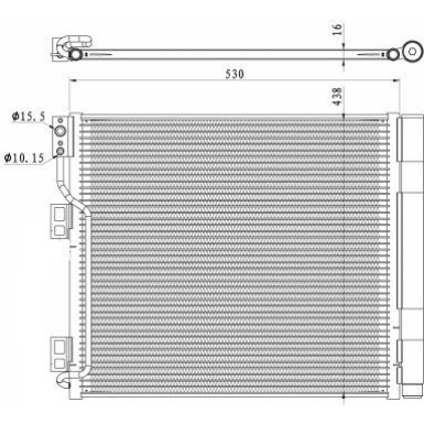 Kondensator, Klimaanlage EASY FIT 350327
