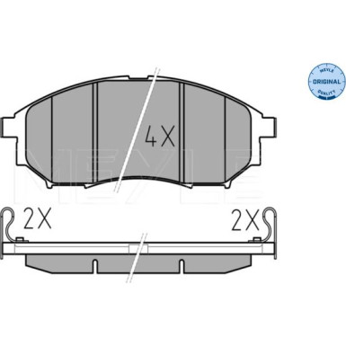 Bremsbelagsatz Nissan P. Navara/Pathfinder 05- Mit Sensor | 025 236 9816/W