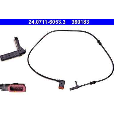 ATE ABS Sensor | 24.0711-6053.3
