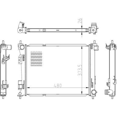 NRF Kühler 550039 NRF Kühler 550039