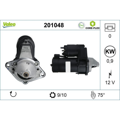 VALEO Anlasser 201048 VALEO CORE-FLEX