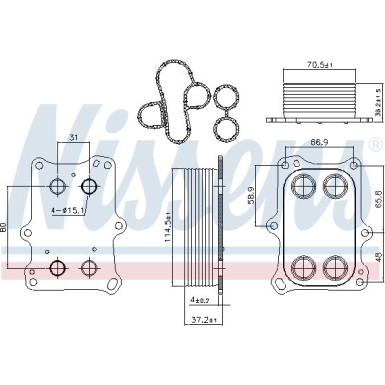 Ölkühler PKW | Fiat Punto III 1.4i 12 | 90969