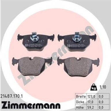 ZIMMERMANN Bremsbeläge
