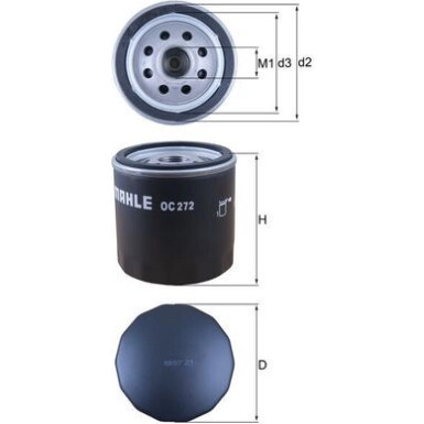 MAHLE Ölfilter | OC 272