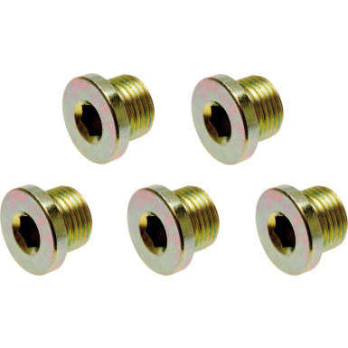 BGS Ölablassschrauben | zu Art. 126 | M20 x 1,5 mm | 5-tlg | 126-SM20