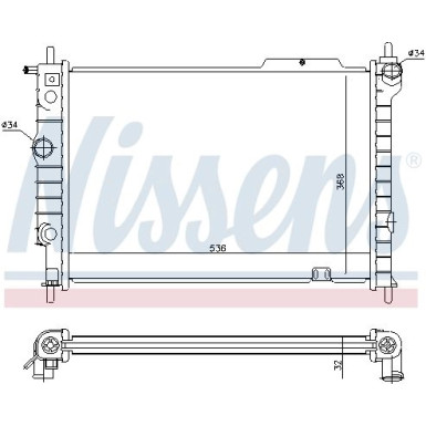 Wasserkühler PKW | OPEL Astra F | 63059