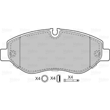 VALEO Bremsbeläge 598882
