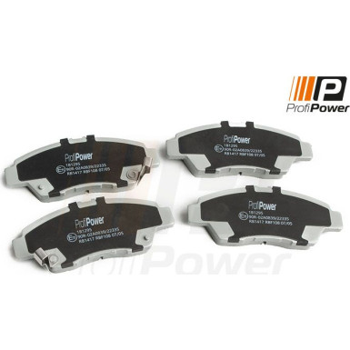 PROFIPOWER Bremsbelagsatz, Scheibenbremse 1B1295