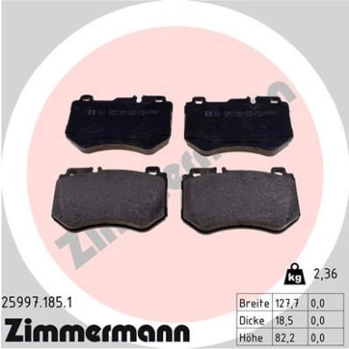 ZIMMERMANN Bremsbeläge ZIMMERMANN Bremsbeläge