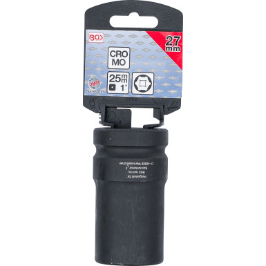 BGS Kraft-Steckschlüssel-Einsatz Sechskant, tief | Antrieb Innenvierkant 25 mm (1"""") | SW 27 mm | 5500-27