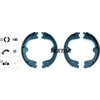 91073100 Bremsbackensatz, Feststellbremse 91073100 Bremsbackensatz, Feststellbremse