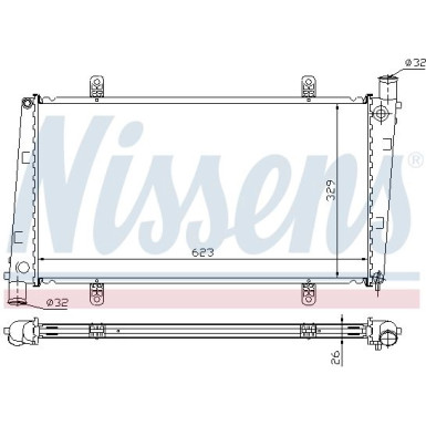 Wasserkühler PKW | VOLVO S/V 40 TURBO M/T 96 | 65551A
