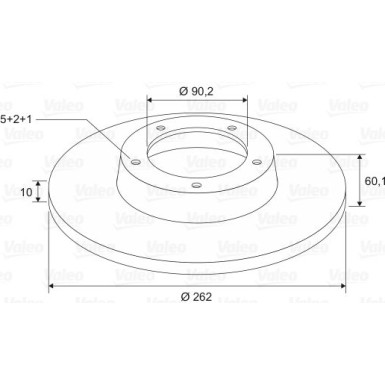 VALEO Bremsscheibe 197603