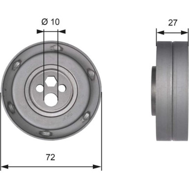 GATES Spannrolle | T41216