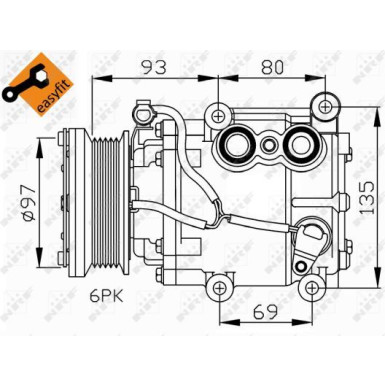 Kompressor, Klimaanlage EASY FIT 32247
