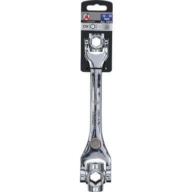 BGS Spezialschlüssel 8-in-1 Abtrieb Sechskant SW 12 - 19 mm BGS Do it yourself 7075