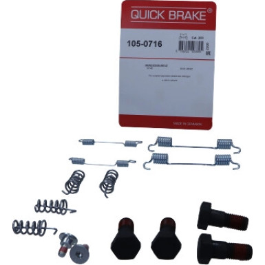 391-0716 Montagesatz f.Bremsbacken | MERCEDES W124,W210,W140,R170 91 | 105-0716