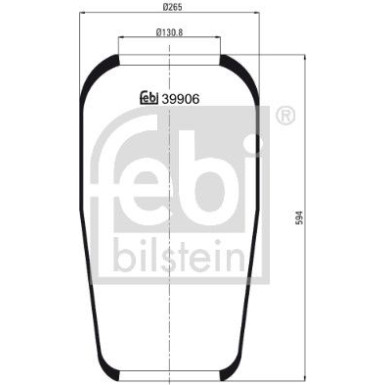 FEBI BILSTEIN Luftfeder | 39906