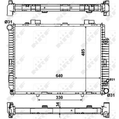 NRF Motorkühler 58159 EASY FIT