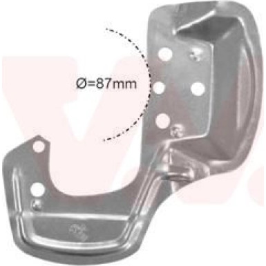 VAN WEZEL Spritzblech, Bremsscheibe | 3776371