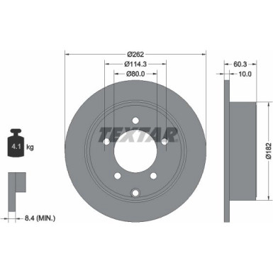 Bremsscheibe Jeep T. Compass 2.0-2.4 06 | 92202903