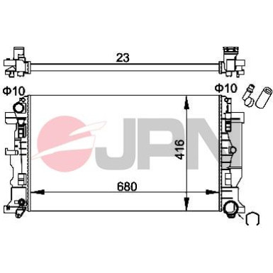JPN Kühler, Motorkühlung 60C9066-JPN JPN Kühler, Motorkühlung 60C9066-JPN