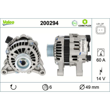 VALEO Generator 200294 VALEO CORE-FLEX