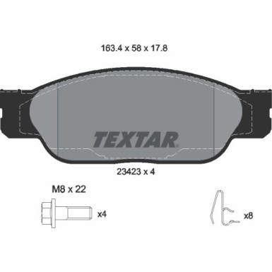 2342301 Bremsbelagsatz, Scheibenbremse Q+ 2342301 Bremsbelagsatz, Scheibenbremse Q+