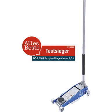 BGS Rangier-Wagenheber | hydraulisch | Aluminium-Stahl-Konstruktion | 2,5 t | 2889