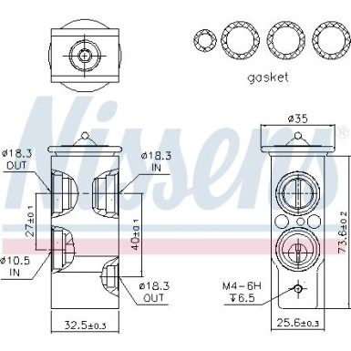 Expansionsventil Alfa Romeo 145 94 FIRST FIT 999249