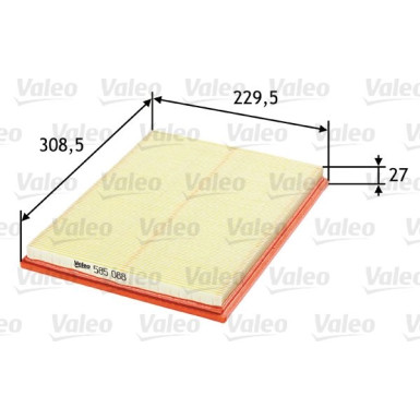 VALEO Luftfilter | 585088