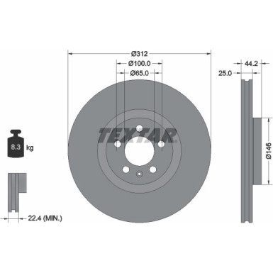 Bremsscheibe | 92306405