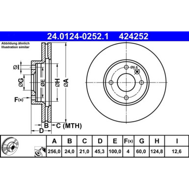 Bremsscheibe | 24.0124-0252.1