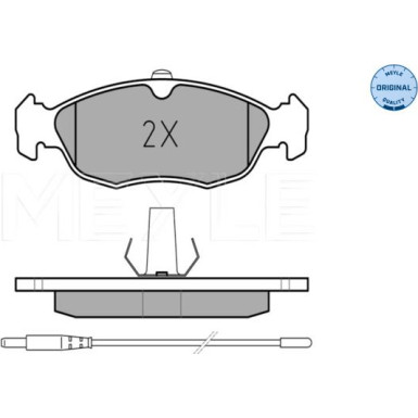 Bremsbelagsatz Peugeot S. 306 93-02 Mit Sensor | 025 214 3017/W