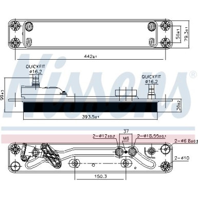 Ölkühler PKW BMW X5 3.0 07 FIRST FIT 90837