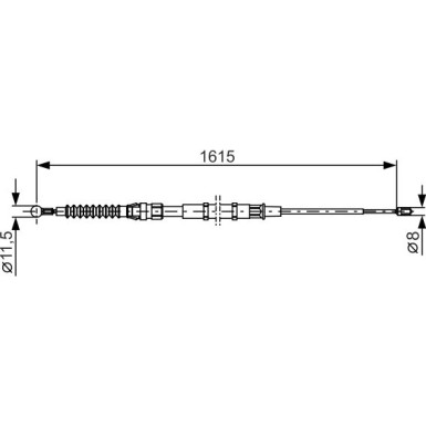 1 987 482 328 Seilzug, Feststellbremse 1 987 482 328 Seilzug, Feststellbremse