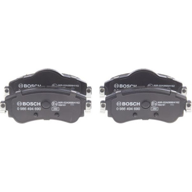 Bremsklötze | CITROEN C4 | 0 986 494 690