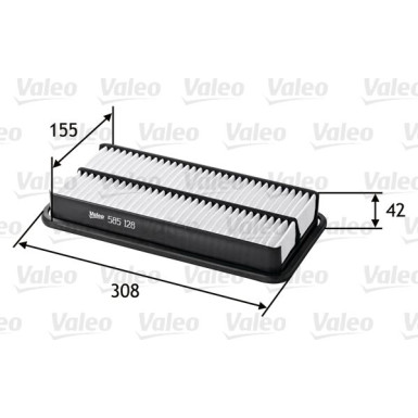 VALEO Luftfilter | 585128